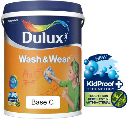 DULUX WASH WEAR 5L BASE C